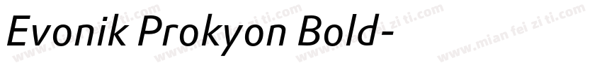 Evonik Prokyon Bold字体转换
